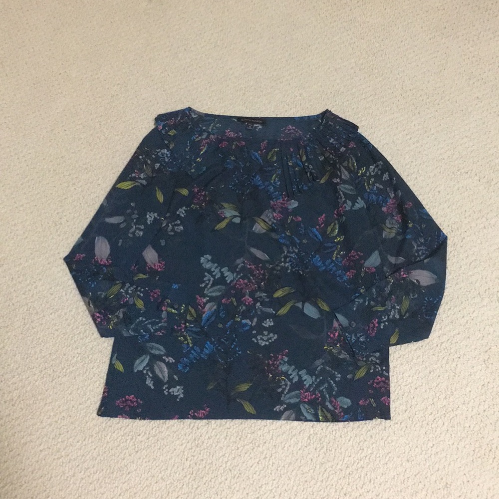 Worn Banana Republic floral print blouse